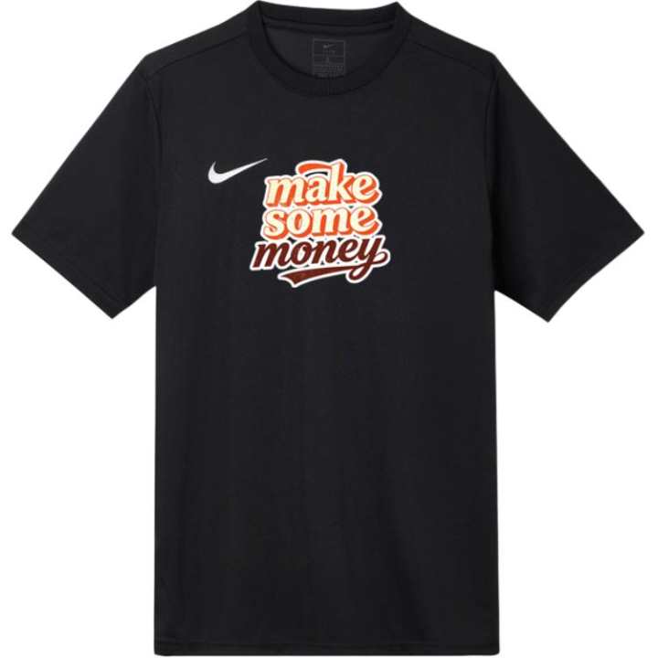 Nike Nike T Shirts Unisex Black Crew Neck Moderate Straight Fit