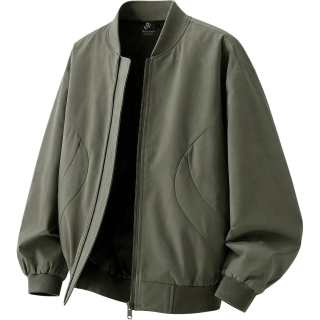 WOOD SOON Outdoor Casual Versatile Workwear Windproof Coat Long Sleeved Baseball Collar Top Men's