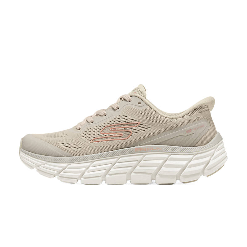 Skechers Running Shoes Women's Low Top Natural, White, Pink