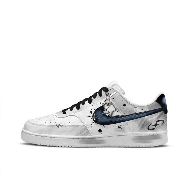 Nike Nike Court Vision 1 Skateboard Shoes Men's Low Top White