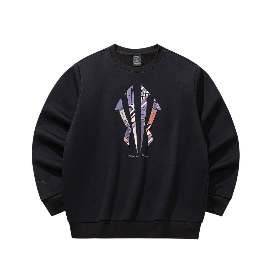 ANTA ANTA Irving Collection Sweatshirts Unisex Basic Black 4 Crew Neck Thickened