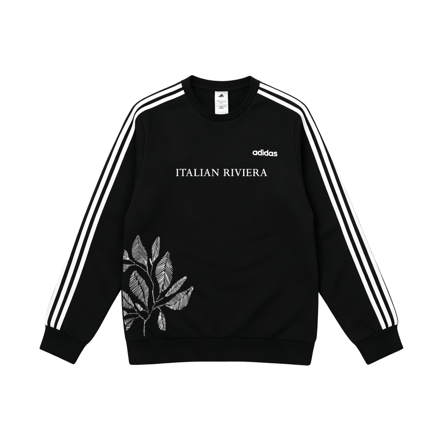 Adidas Adidas Sweatshirts Unisex Black Crew Neck Moderate Straight Fit