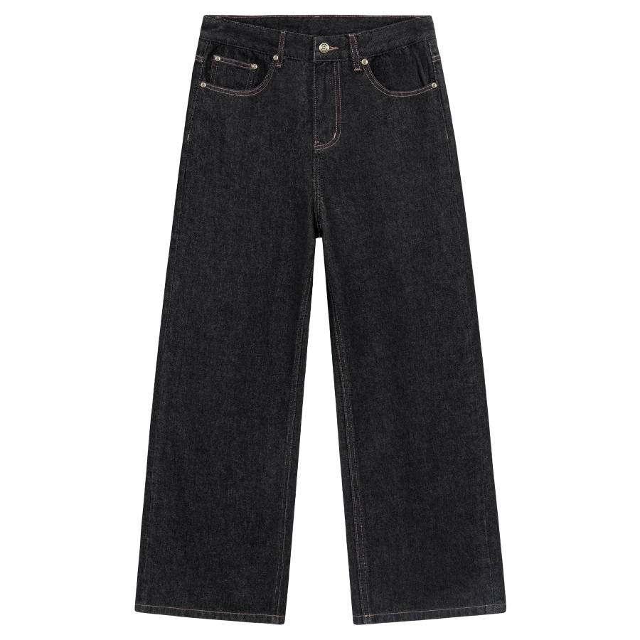 CLOT Jeans Unisex Black Moderate Wide Leg Pants