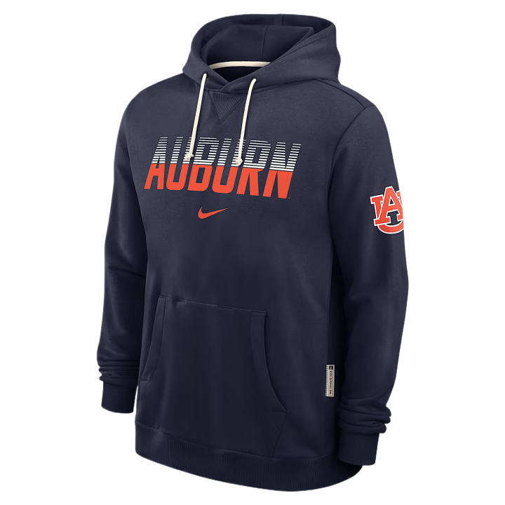 Nike Nike Dri Fit College Sweatshirts Men's University Marine Hooded Non Detachable Moderate