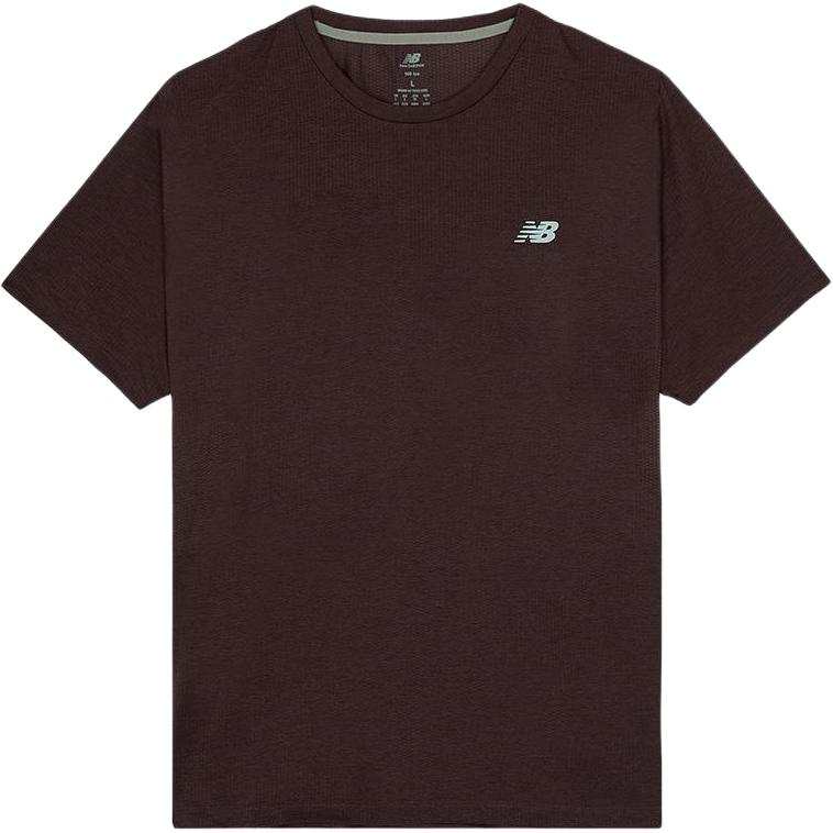 New Balance New Balance Running T Shirts Men's Burgundy