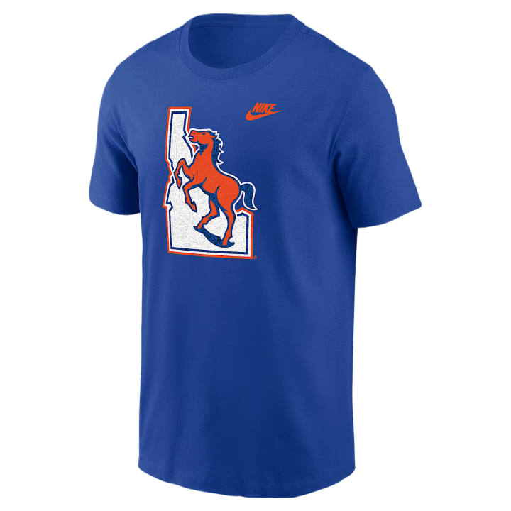 Nike Nike College T Shirts Men's Royal Gaming Crew Neck Moderate