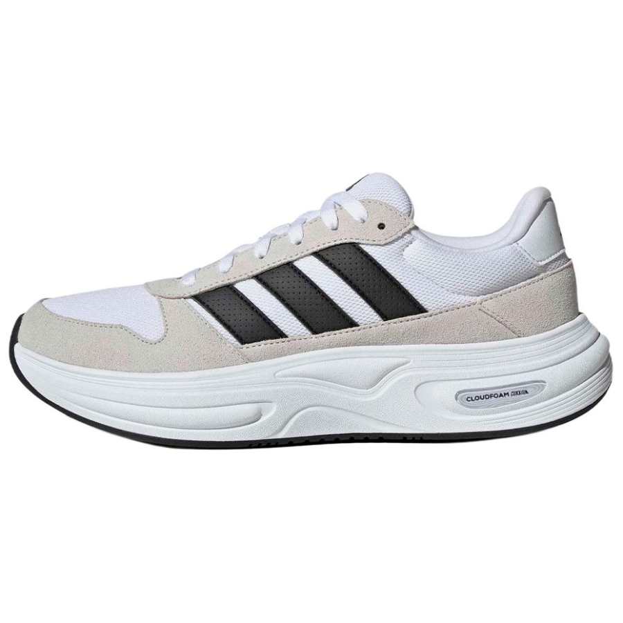 Adidas Adidas Cloudfoam Running Shoes Men's Low Top Gray White Black