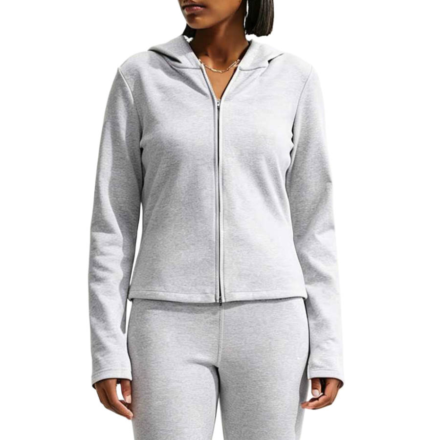 Nike Nike Sportswear Sweatshirts Women's Wolf Gray/Heather/Light Smoke Gray/White Hooded Non Detachable Moderate