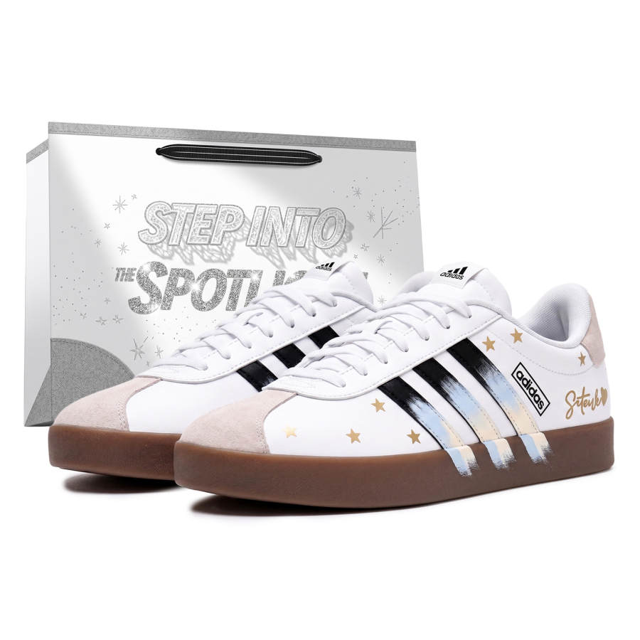 Adidas Adidas VL COURT 3.0 Skateboard Shoes Unisex Low Top Blue