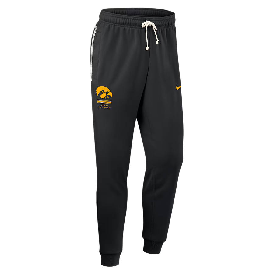 Nike Nike Dri Fit College Knitted Sweatpants Men's Black Moderate Tapered Pants