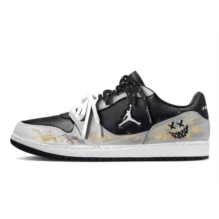 Jordan Jordan COURT CONNECT Skateboard Shoes Men's Low Top Black Gray Color