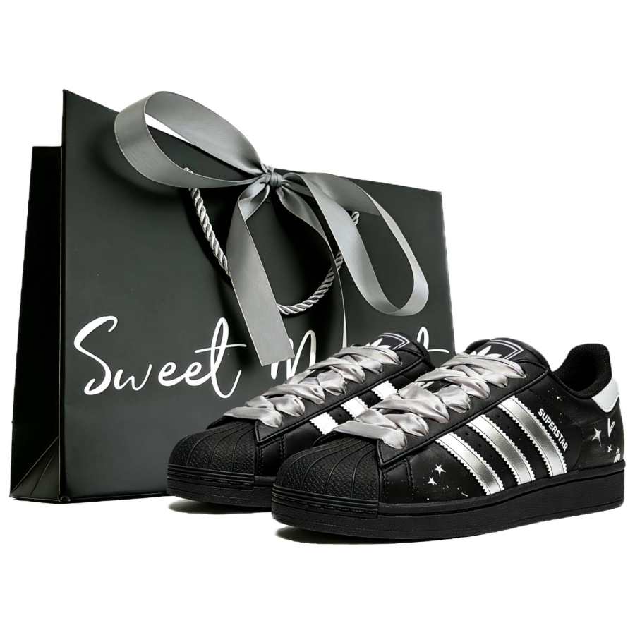 Adidas Originals SUPERSTAR Skateboard Shoes Women's Low Top Silver