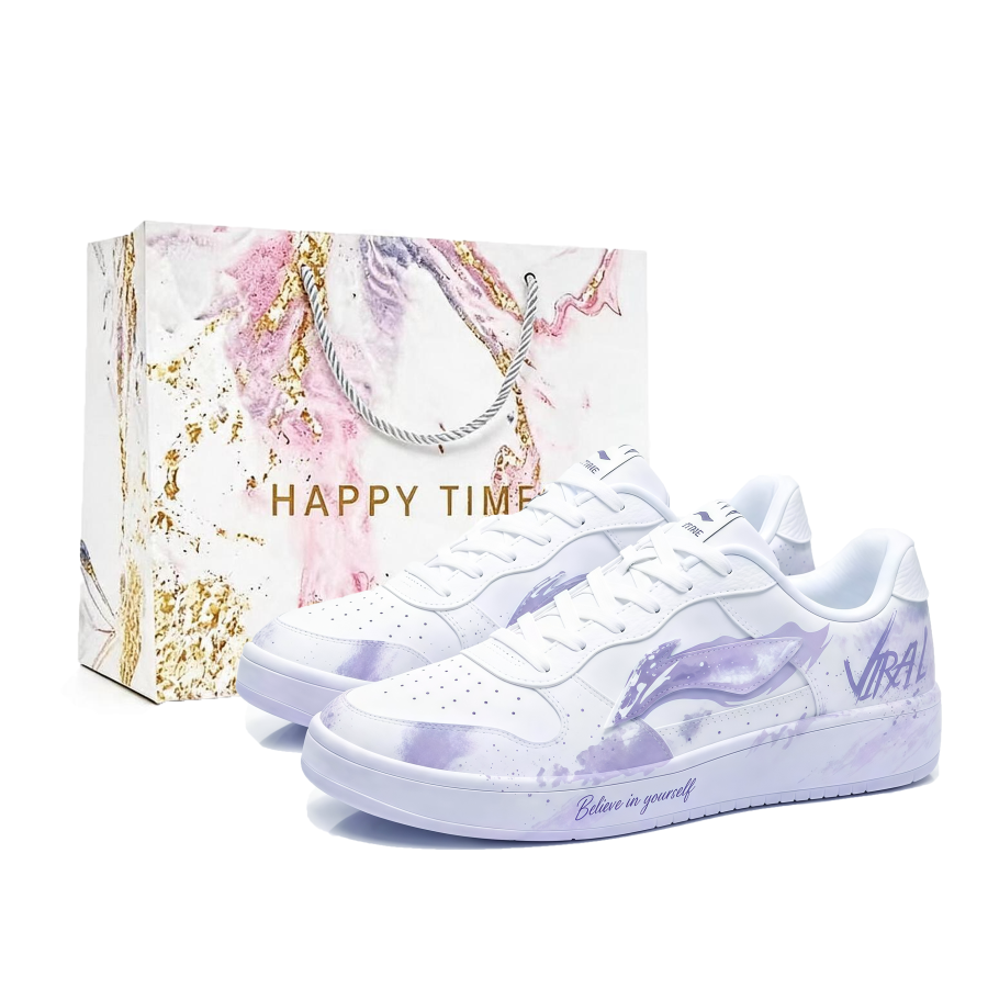 Li-Ning Li Ning Floating Boat Skateboard Shoes Unisex Low Top Purple