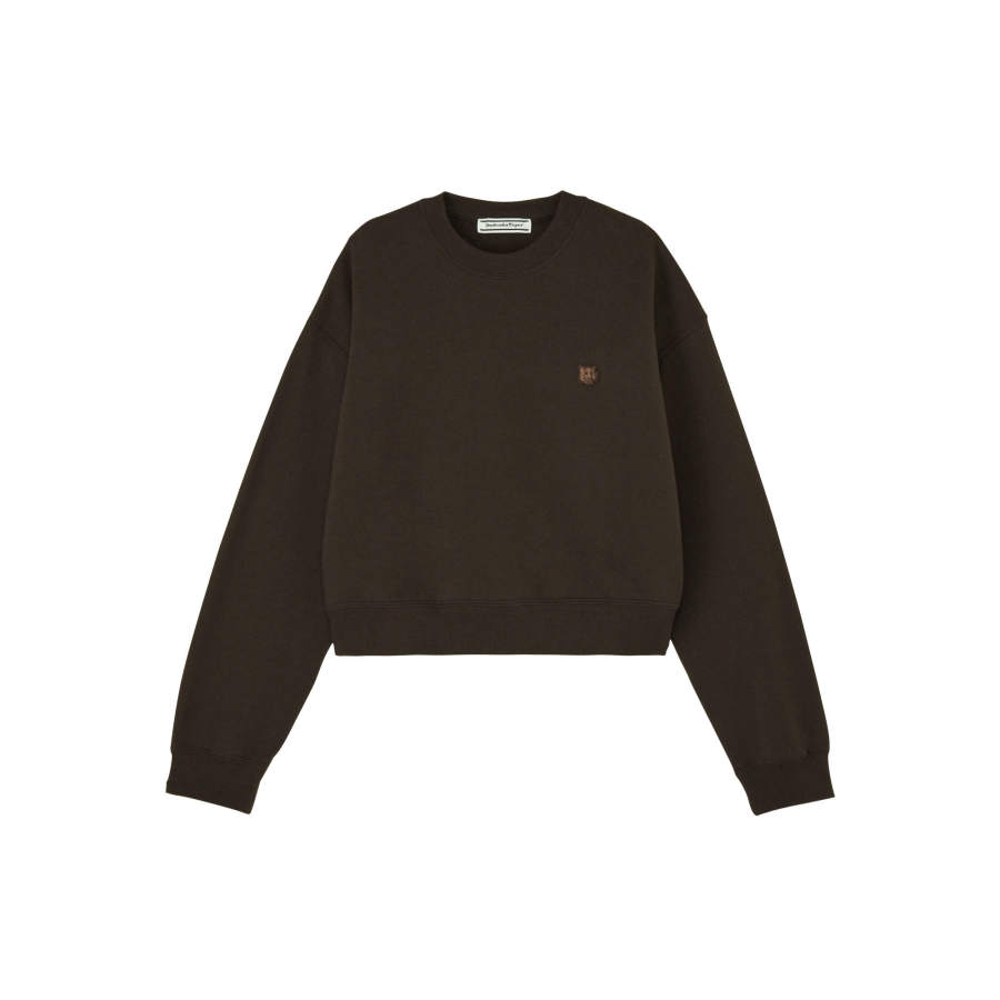Onitsuka Tiger Sweatshirts Women's Brown Crew Neck Moderate Regular