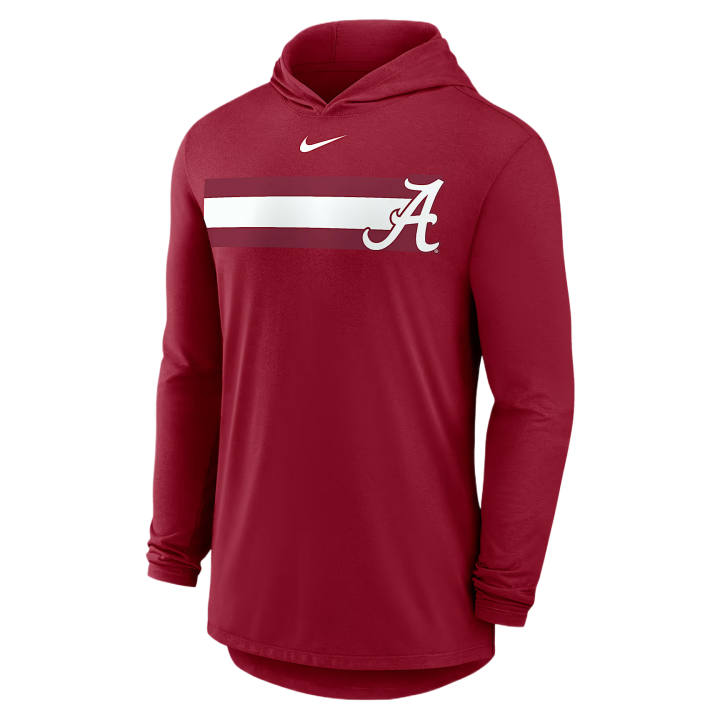 Nike Nike Dri Fit College T Shirts Men's Scarlet Hooded Non Detachable
