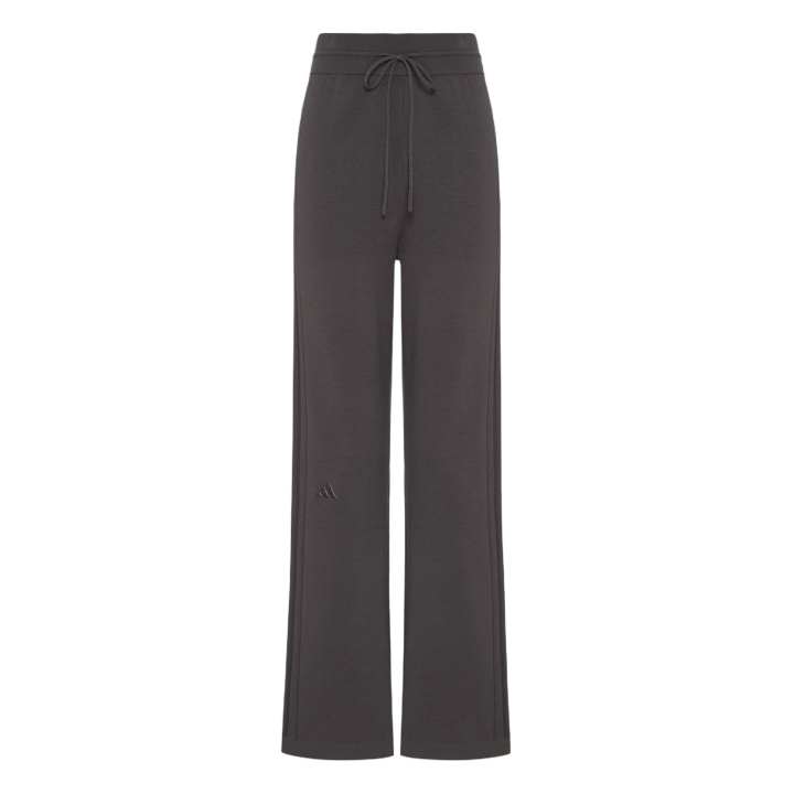 Adidas Adidas Knitted Sweatpants Women's Charcoal Gray Moderate Flared Pants