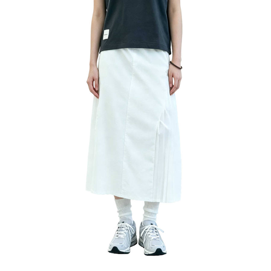 New Balance New Balance Casual Long Skirts Women's White Moderate Midi Skirt