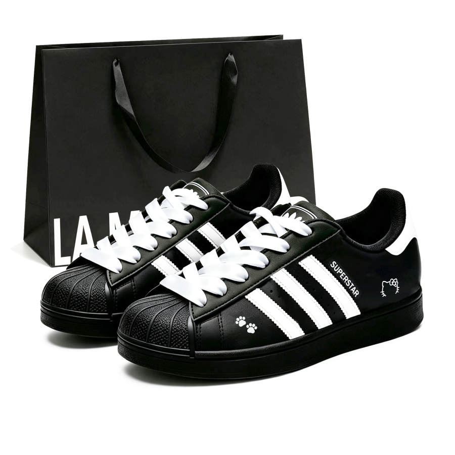 Adidas Originals Superstar 2 Skateboard Shoes Unisex Low Top Black