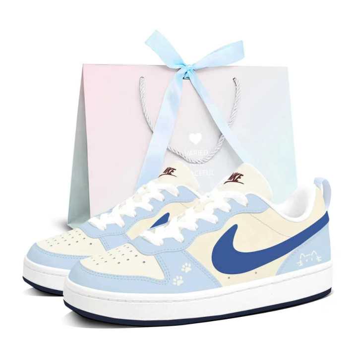 Nike Nike Court Borough Skateboard Shoes Women's Low Top Blue