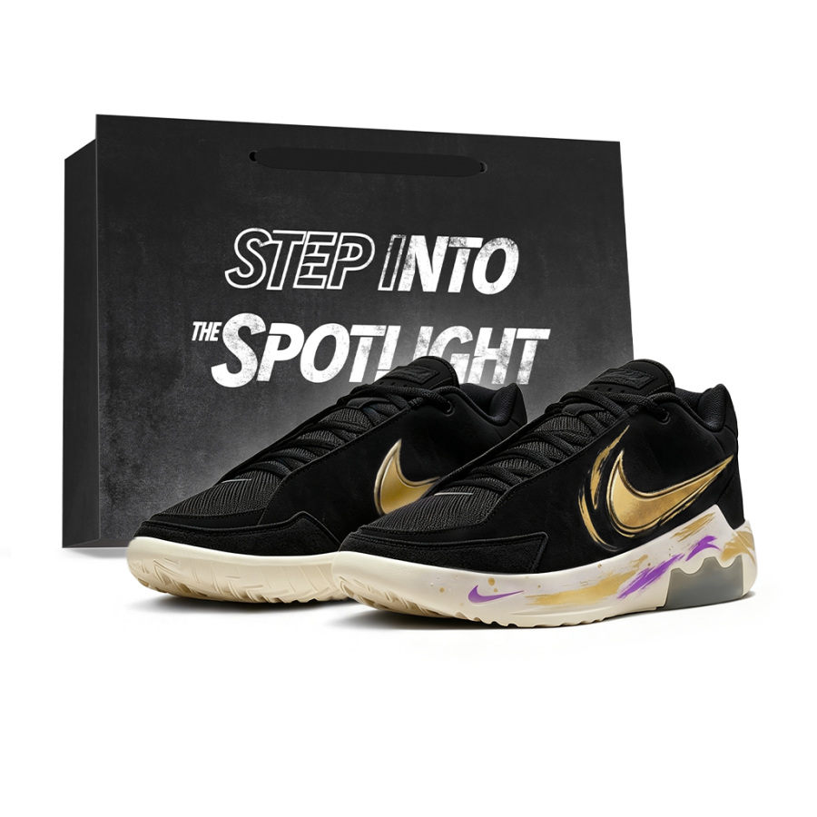 Nike Nike LEBRON WITNESS IX Basketball Shoes Unisex Low Top Purple/Gold