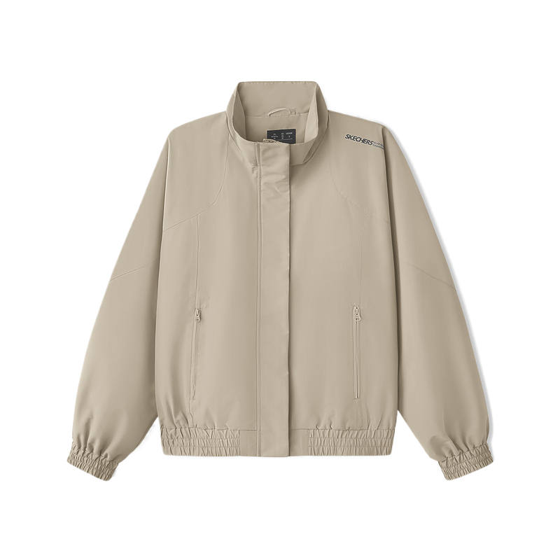 Skechers Jackets Women's Tea Umber 06L4 Stand Collar Moderate
