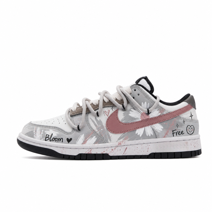 Nike Nike Dunk Skateboard Shoes Unisex Low Top Gray Black White