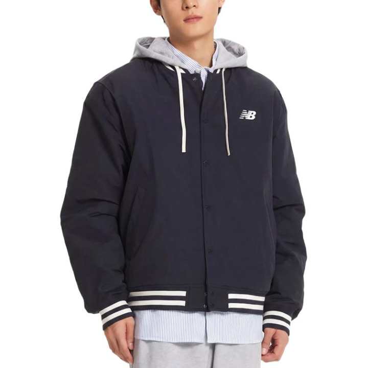 New Balance New Balance Puffer Jackets Men's Marine Blue Hooded Detachable Moderate Other