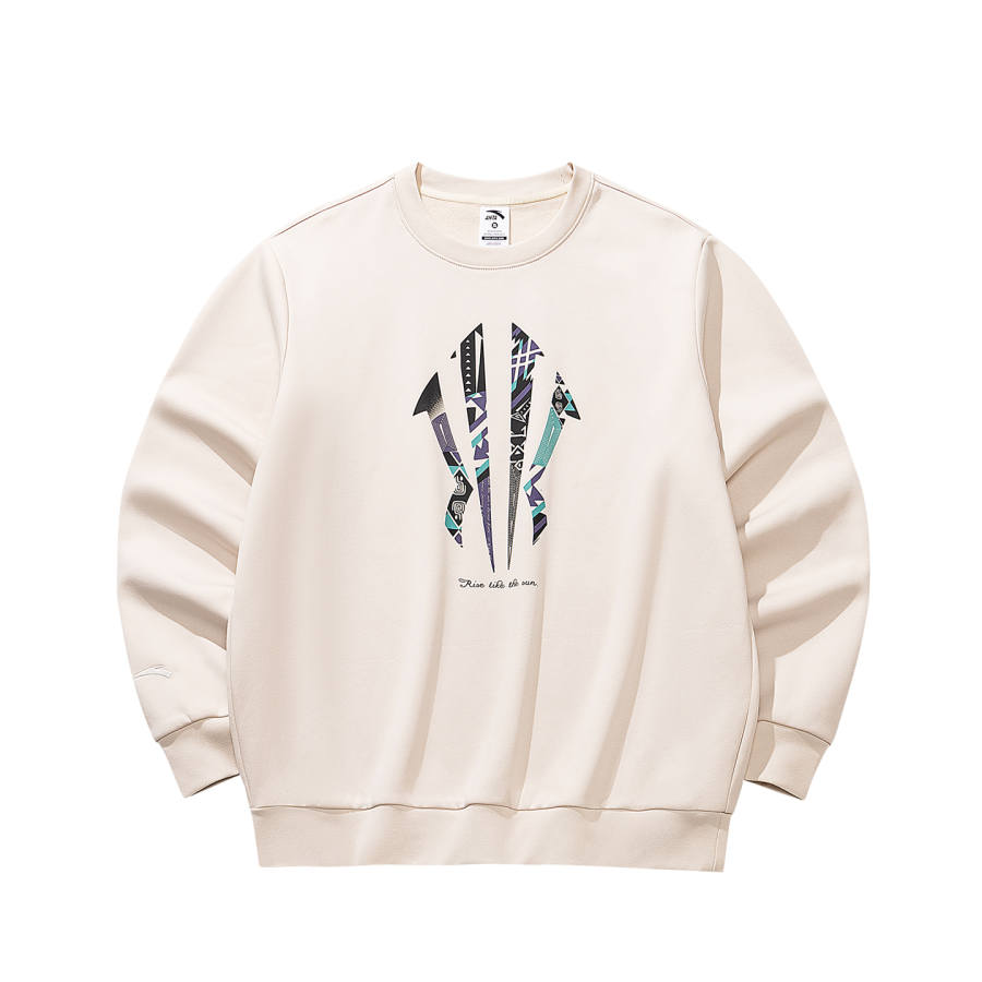 ANTA Irving Collection Sweatshirts Unisex Mud Gray 1 Crew Neck Thickened