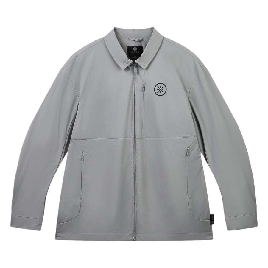 Li-Ning Li Ning Jackets Men's Smoke Gray Lapel Moderate Straight Fit