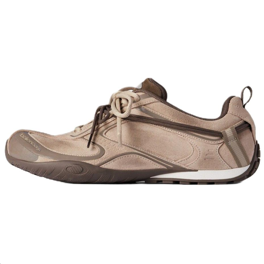 Balenciaga Radar Casual Shoes Men's Low Top Beige & Brown