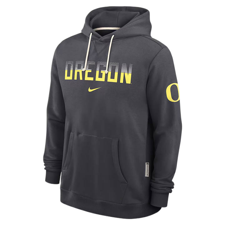 Nike Nike Dri Fit College Sweatshirts Men's Anthracite Hooded Non Detachable Moderate
