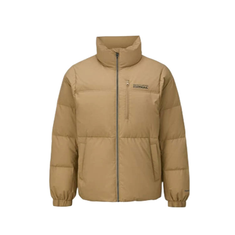 Skechers Down Jackets Men's Tiger's Eye Brown 033W Stand Collar Moderate