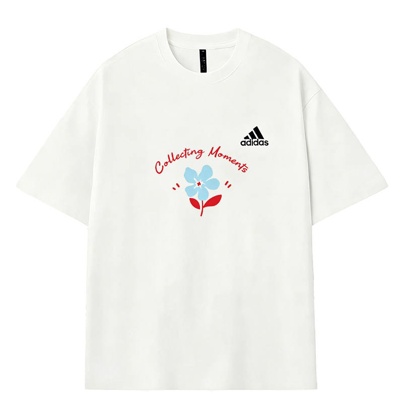 Adidas Adidas MUST HAVES T Shirts Men's White Crew Neck Moderate