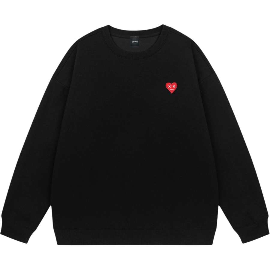 Emoji Crew Neck Sweatshirt Unisex