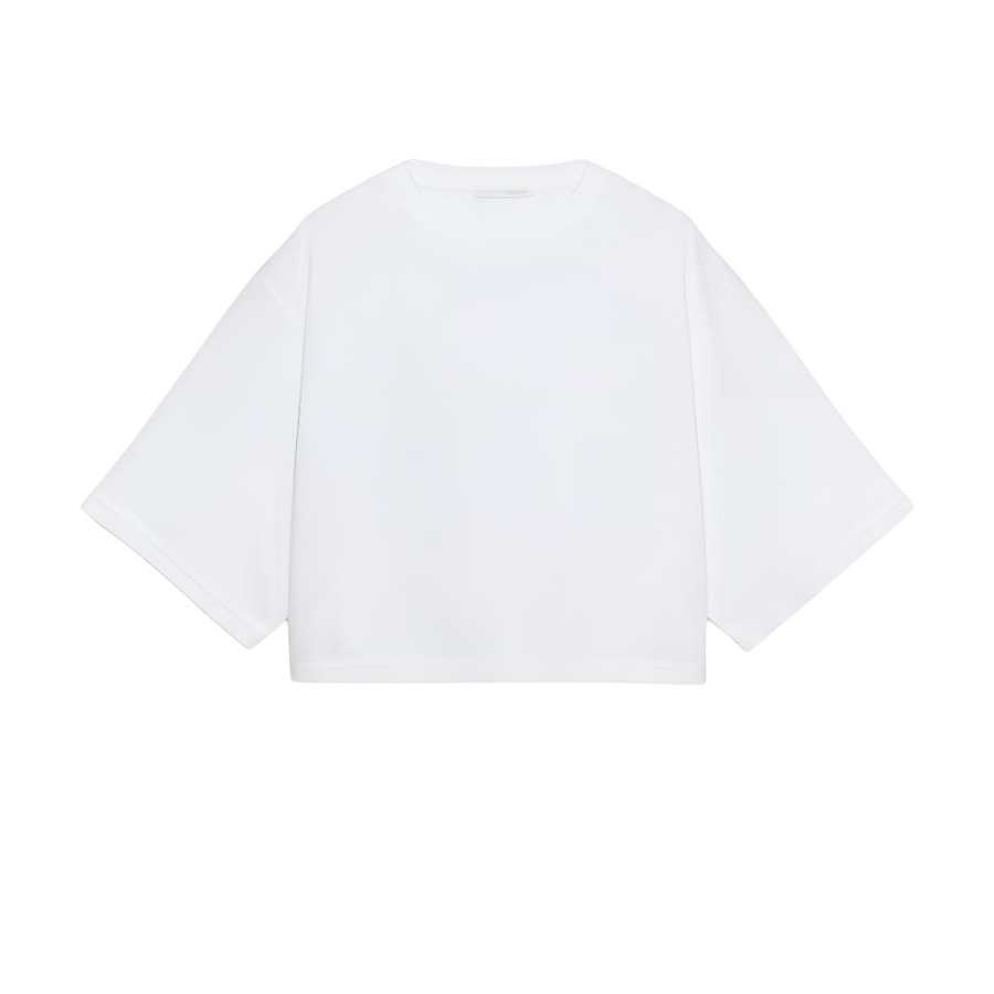 ZARA T Shirts Women's White Crew Neck