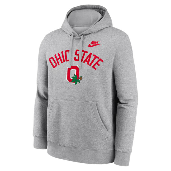 Nike Nike Club Sweatshirts Men's Gray Heather Hooded Non Detachable Moderate
