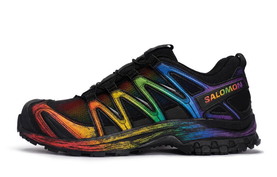 SALOMON XA PRO 3D Trail Running Shoes Unisex Low Top Red/Yellow/Blue/Green/Purple
