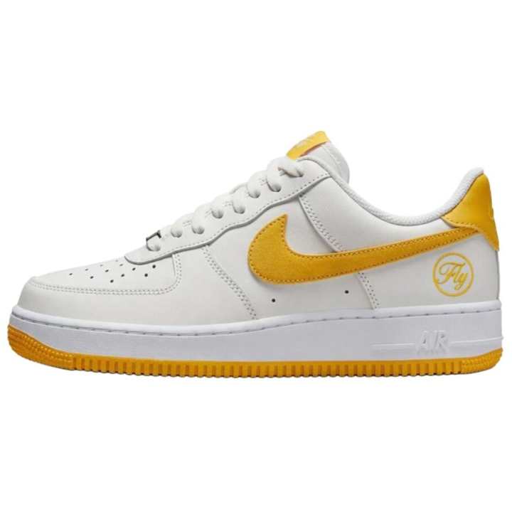 Nike Nike Air Force 1 Skateboard Shoes Unisex Low Top Gray Yellow