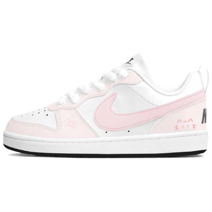 Nike Nike Court Borough Skateboard Shoes Unisex Low Top Pink