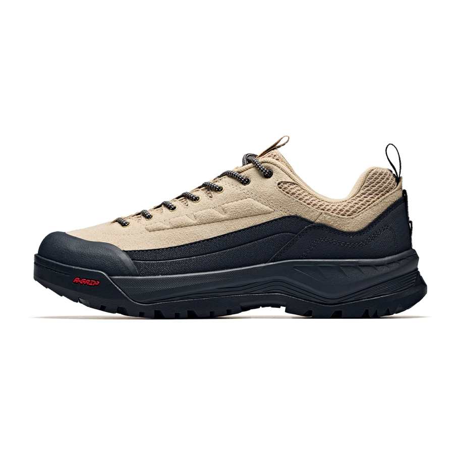 ANTA Outdoor Shoes Men's Low Top Natural Wood Color/Smoky Ink Gray 4