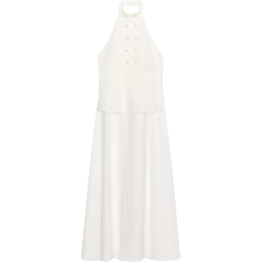 ZARA Sleeveless Dresses Women's White Moderate Long Skirt