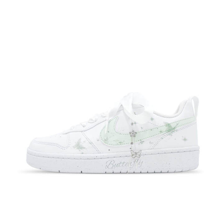 Nike Nike Court Borough Butterfly Whisper Spring Breeze Cushioning Breathable Slip Resistant Low top Skateboard Shoes Unisex