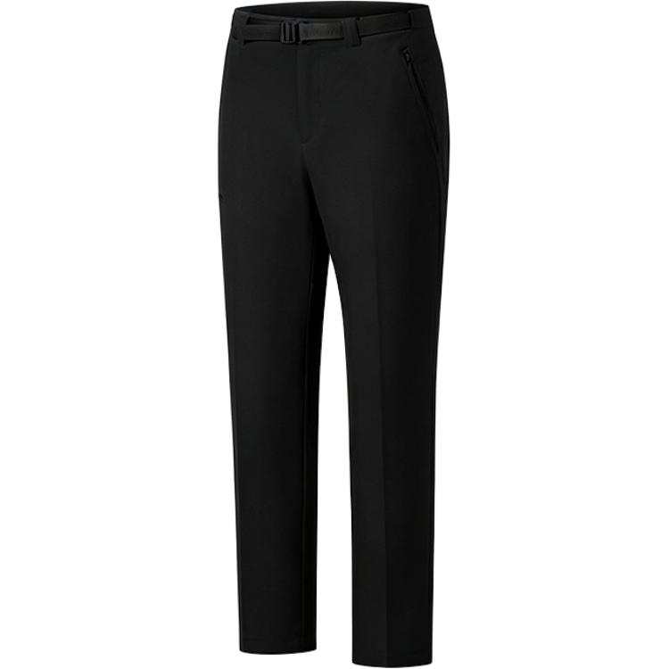 ANTA Softshell Pants Men's Black Moderate Straight Fit Pants