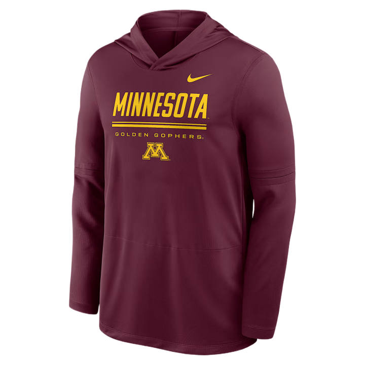 Nike Nike Dri Fit College Sweatshirts Men's Dark Chestnut Hooded Non Detachable Moderate