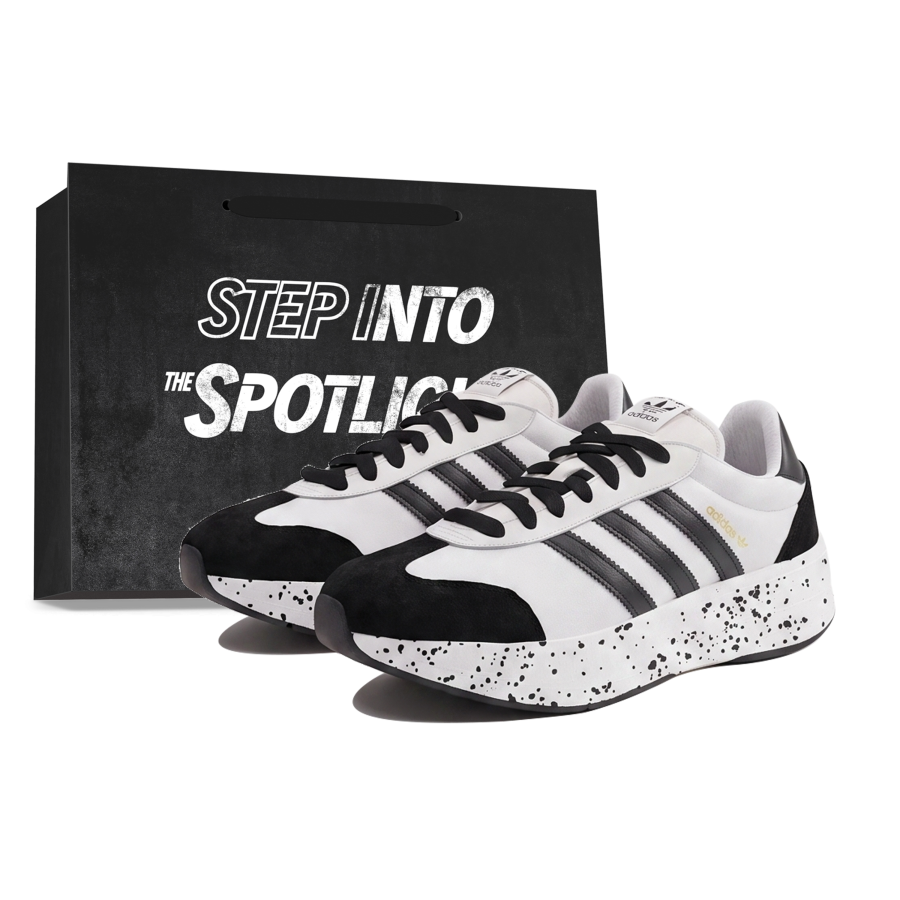 Adidas Originals City Running Shoes Unisex Low Top Black/White