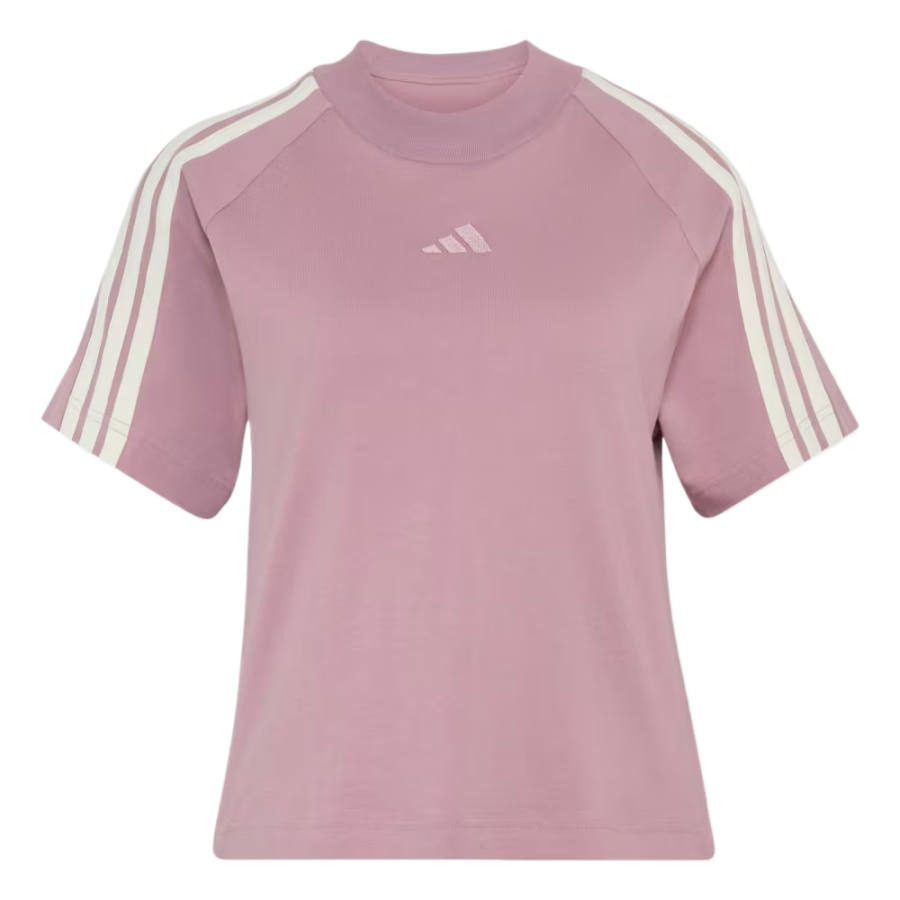 Adidas Adidas Sportswear T Shirts Women's Magical Purple/Ecru Crew Neck Moderate