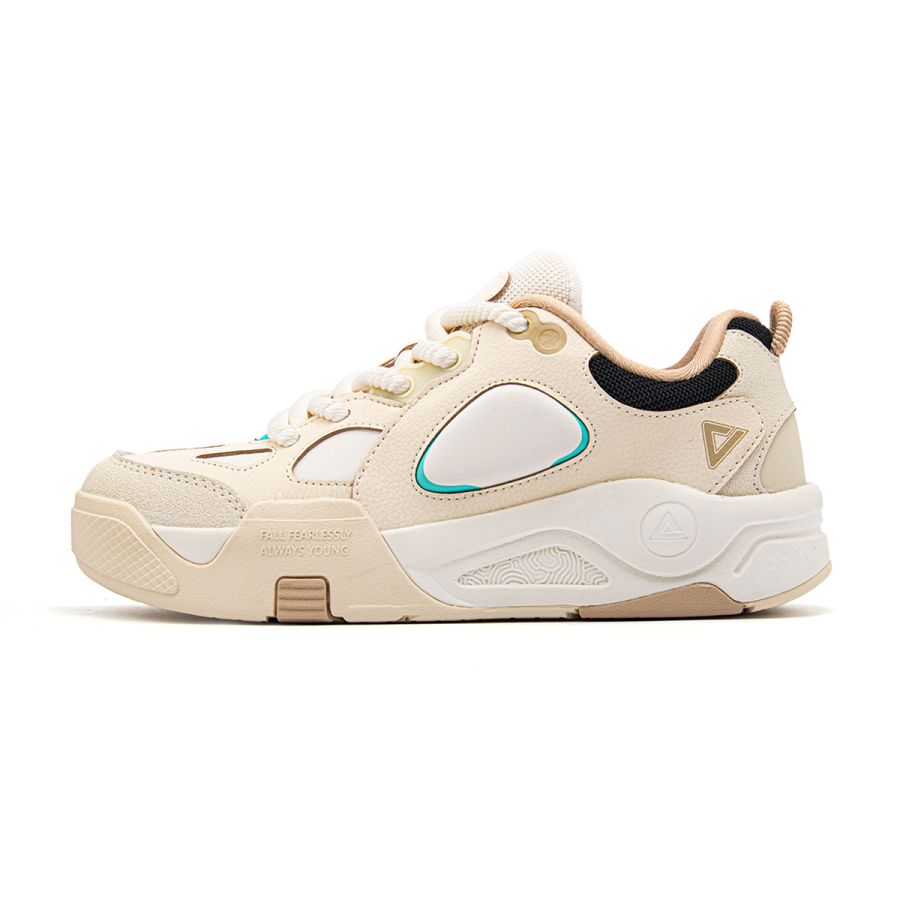 PEAK Low top Skateboard Shoes Women's Bean Khaki