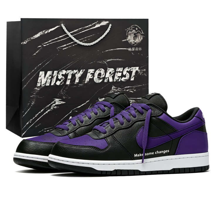 Nike Nike Big Skateboard Shoes Men's Low Top Black/Purple