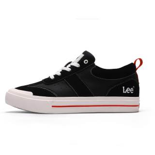 Lee Skateboard Shoes Unisex Low Top Black, White