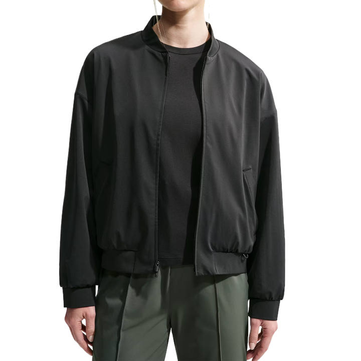 Nike Nike Jackets Women's Black/Dark Smoke Gray Baseball Collar Moderate